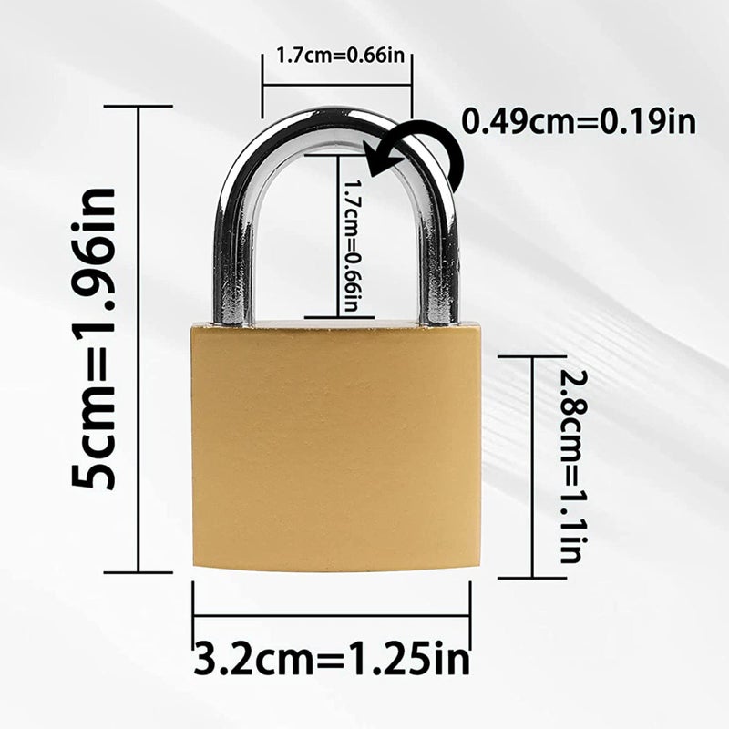 XFJSAK Lock 32mm, 2 Pcs Small Locks with Keys, Small Padlock with Keys (keyed Alike), Padlocks for Travel Bags, Gym Locker Padlocks, Keyed Padlocks - Image 2